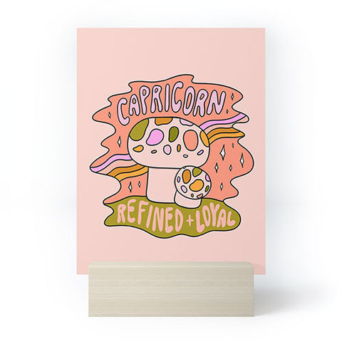 Doodle By Meg Capricorn Mushroom Mini Art Print