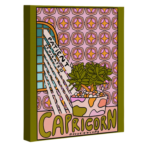Doodle By Meg Capricorn Plant Art Canvas