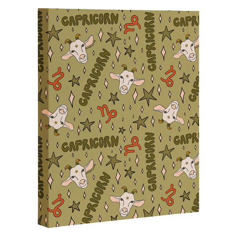 Doodle By Meg Capricorn Print Art Canvas