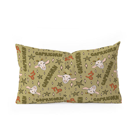 Doodle By Meg Capricorn Print Oblong Throw Pillow