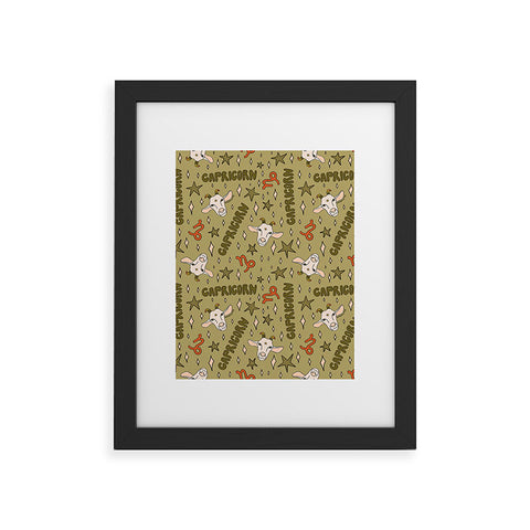 Doodle By Meg Capricorn Print Framed Art Print