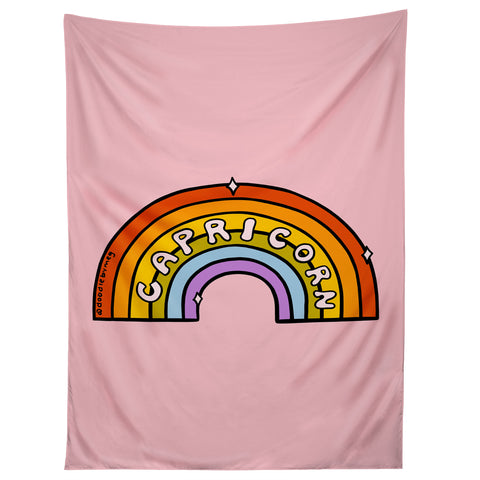 Doodle By Meg Capricorn Rainbow Tapestry