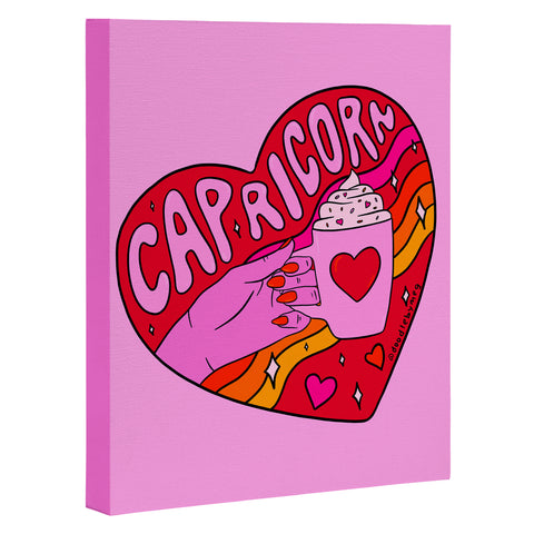 Doodle By Meg Capricorn Valentine Art Canvas