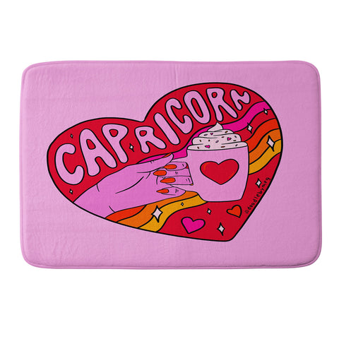 Doodle By Meg Capricorn Valentine Memory Foam Bath Mat