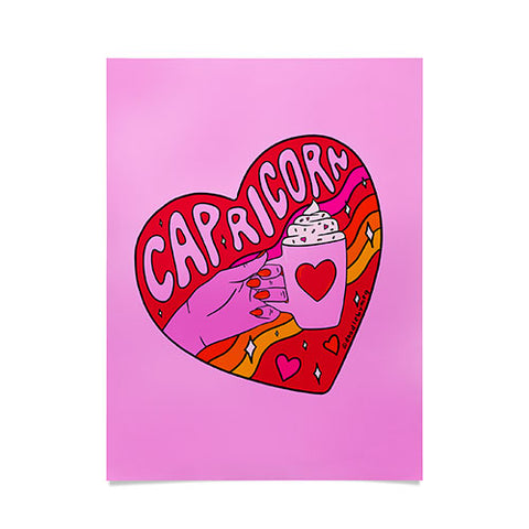 Doodle By Meg Capricorn Valentine Poster