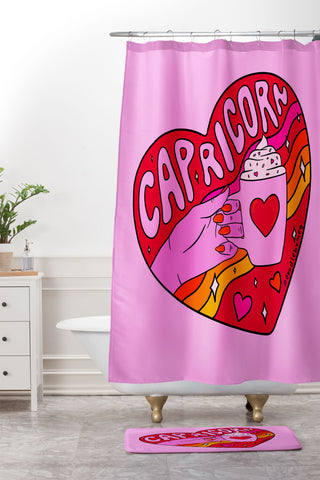 Doodle By Meg Capricorn Valentine Shower Curtain And Mat