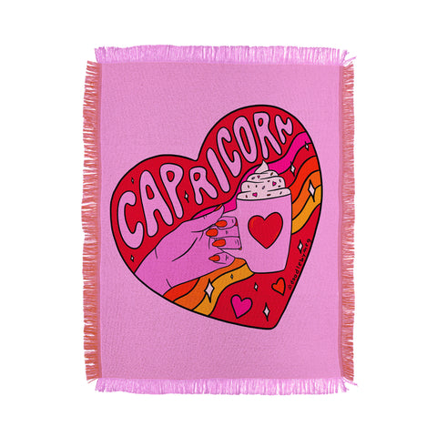 Doodle By Meg Capricorn Valentine Throw Blanket