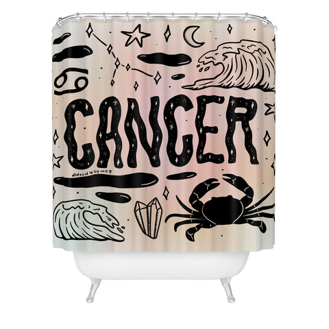 Doodle By Meg Celestial Cancer Shower Curtain