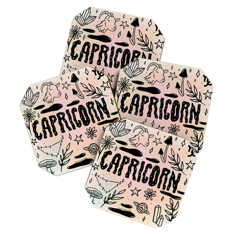 Doodle By Meg Celestial Capricorn Coaster Set