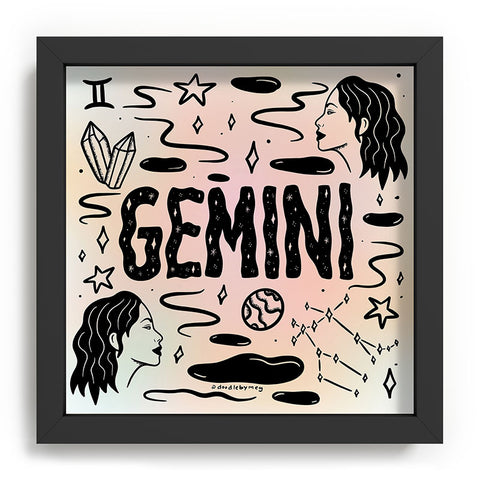Doodle By Meg Celestial Gemini Recessed Framing Square