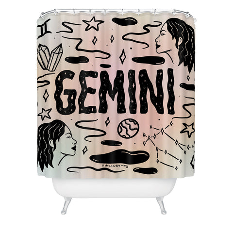 Doodle By Meg Celestial Gemini Shower Curtain