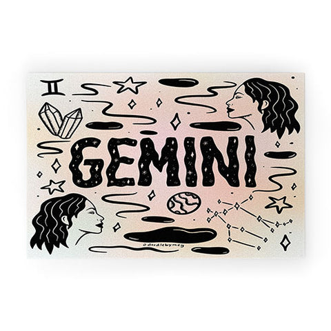 Doodle By Meg Celestial Gemini Welcome Mat