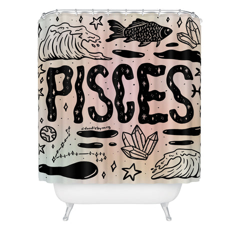 Doodle By Meg Celestial Pisces Shower Curtain