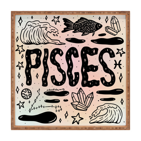 Doodle By Meg Celestial Pisces Square Tray