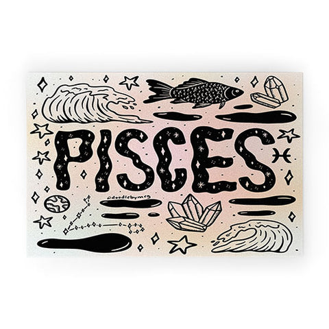 Doodle By Meg Celestial Pisces Welcome Mat