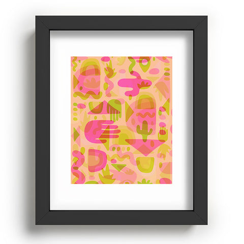 Doodle By Meg Colorful Cutout Print Recessed Framing Rectangle