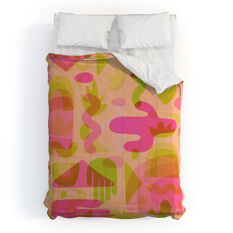 Doodle By Meg Colorful Cutout Print Comforter