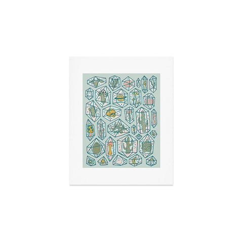 Doodle By Meg Crystals and Plants Art Print