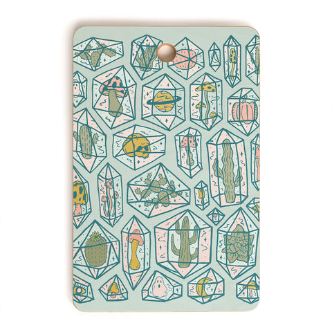Doodle By Meg Crystals and Plants Cutting Board Rectangle