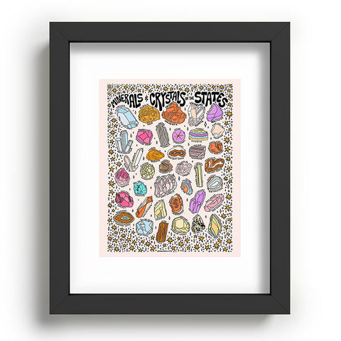 Doodle By Meg Crystals of the States Recessed Framing Rectangle