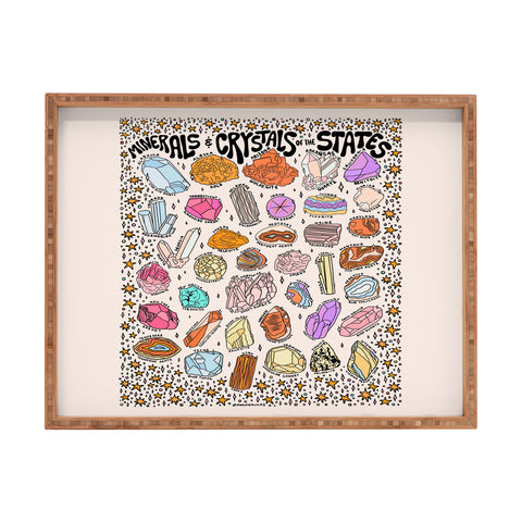 Doodle By Meg Crystals of the States Rectangular Tray