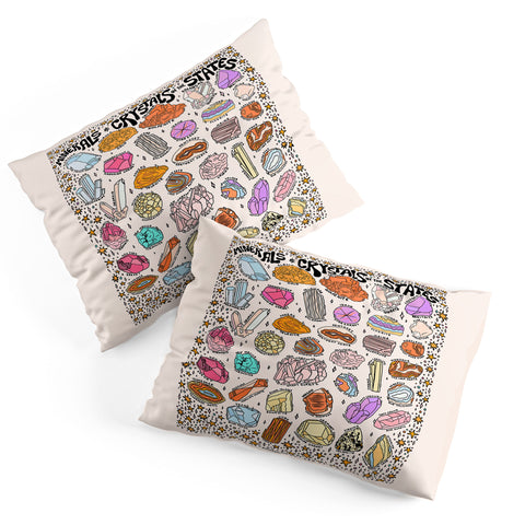 Doodle By Meg Crystals of the States Pillow Shams
