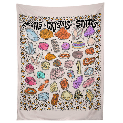 Doodle By Meg Crystals of the States Tapestry