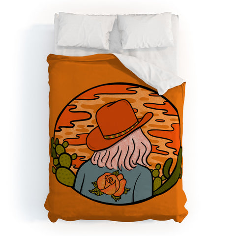 Doodle By Meg Desert Cowgirl Duvet Cover