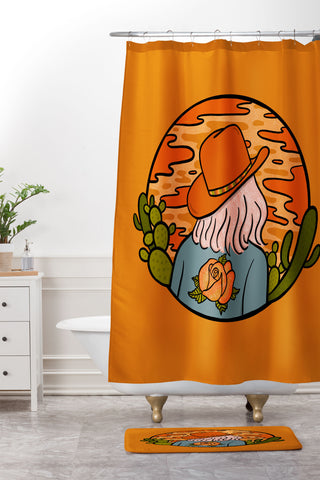 Doodle By Meg Desert Cowgirl Shower Curtain And Mat
