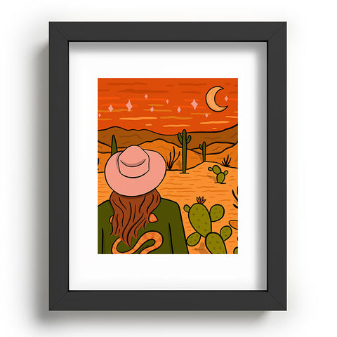 Doodle By Meg Desert Girl Recessed Framing Rectangle