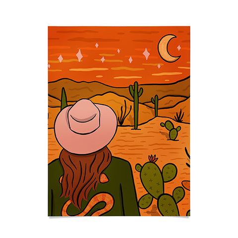 Doodle By Meg Desert Girl Poster