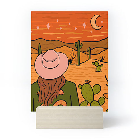 Doodle By Meg Desert Girl Mini Art Print
