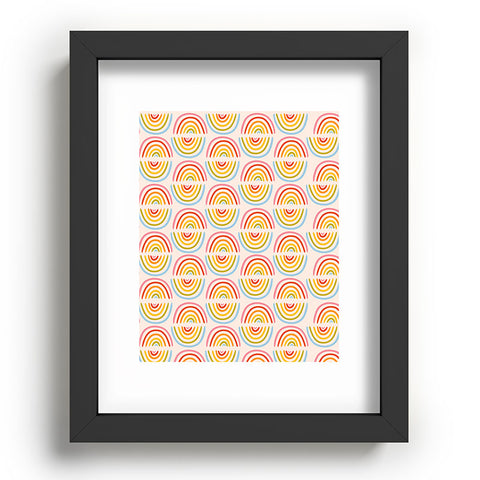 Doodle By Meg Doodle Rainbow Print Recessed Framing Rectangle