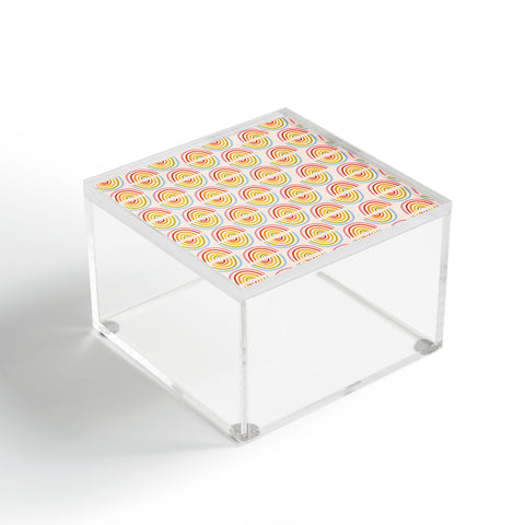 Doodle By Meg Doodle Rainbow Print Acrylic Box