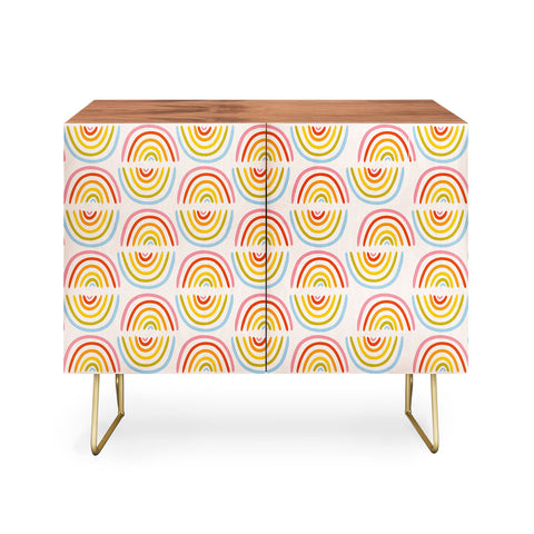 Doodle By Meg Doodle Rainbow Print Credenza
