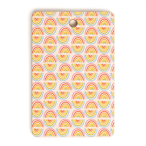 Doodle By Meg Doodle Rainbow Print Cutting Board Rectangle