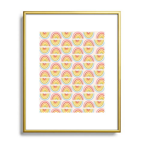 Doodle By Meg Doodle Rainbow Print Metal Framed Art Print