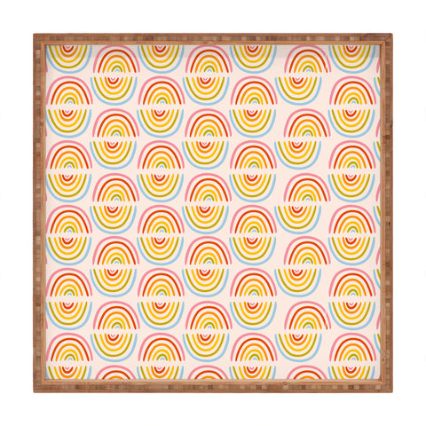 Doodle By Meg Doodle Rainbow Print Square Tray