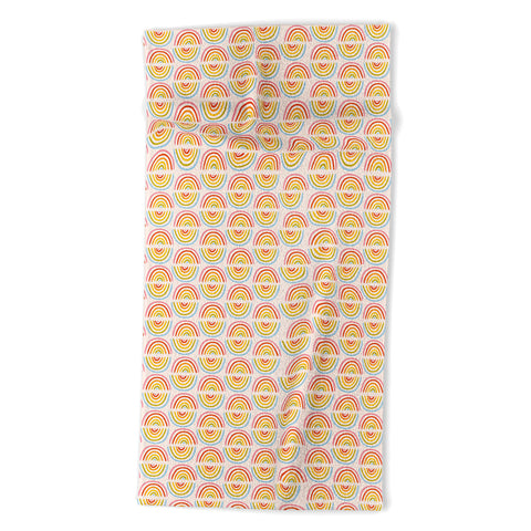 Doodle By Meg Doodle Rainbow Print Beach Towel