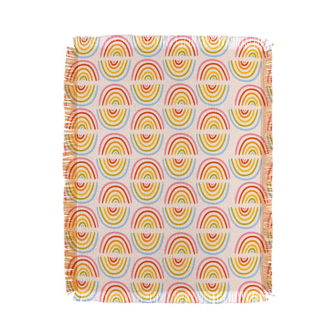 Doodle By Meg Doodle Rainbow Print Throw Blanket