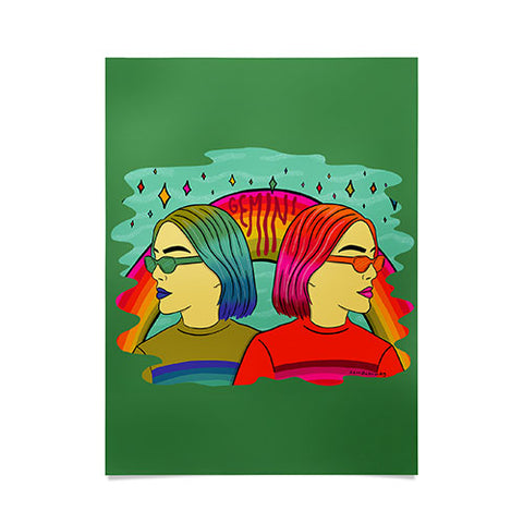 Doodle By Meg Gemini Babes Poster