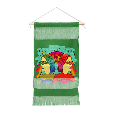 Doodle By Meg Gemini Babes Wall Hanging Portrait