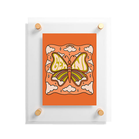 Doodle By Meg Gemini Butterfly Floating Acrylic Print