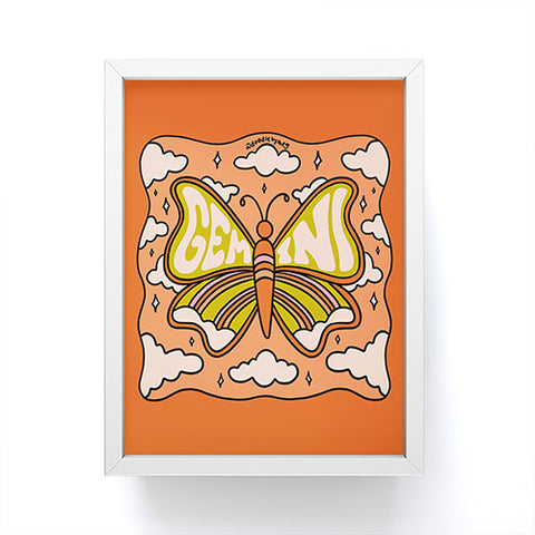 Doodle By Meg Gemini Butterfly Framed Mini Art Print