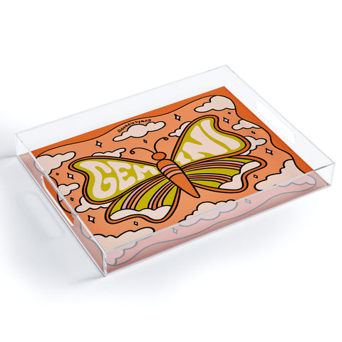Doodle By Meg Gemini Butterfly Acrylic Tray