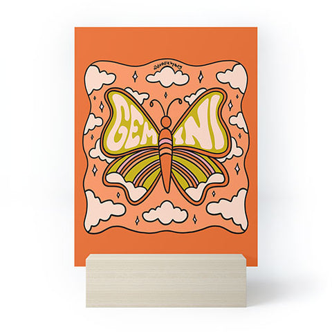 Doodle By Meg Gemini Butterfly Mini Art Print