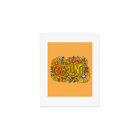 Doodle By Meg Gemini Flowers Art Print