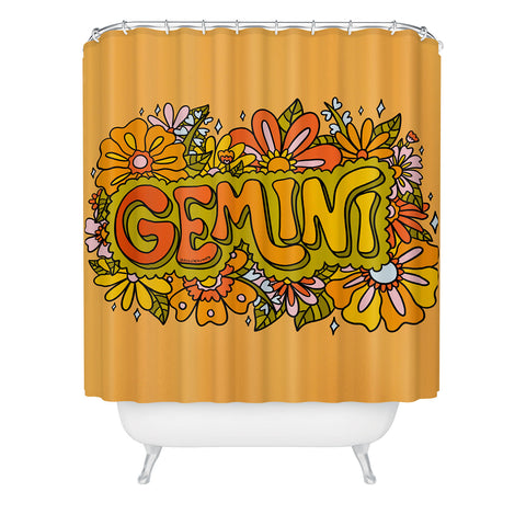 Doodle By Meg Gemini Flowers Shower Curtain