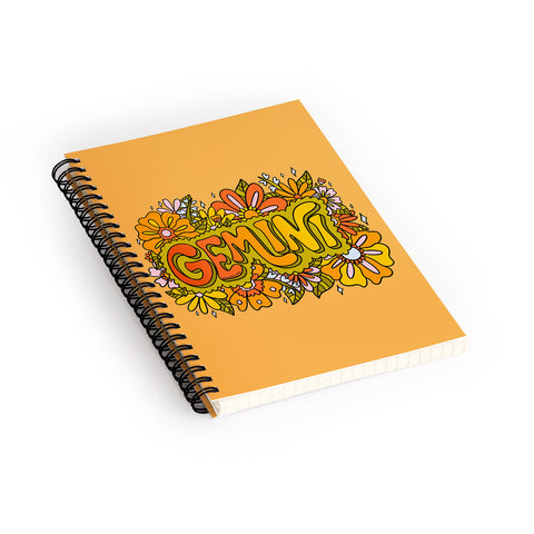 Doodle By Meg Gemini Flowers Spiral Notebook