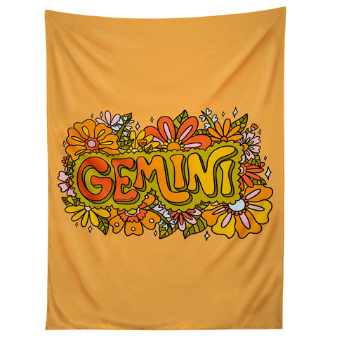 Doodle By Meg Gemini Flowers Tapestry